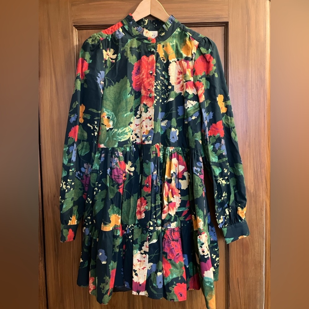Sezane Floral Mini Dress - Multicolor - Picture 2 of 8